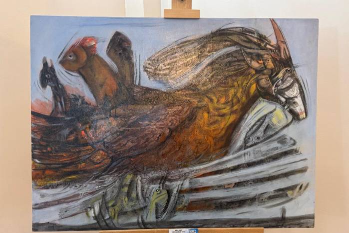 Las obras reflejan la trayectoria de la artista, basada en el esfuerzo y la constancia.