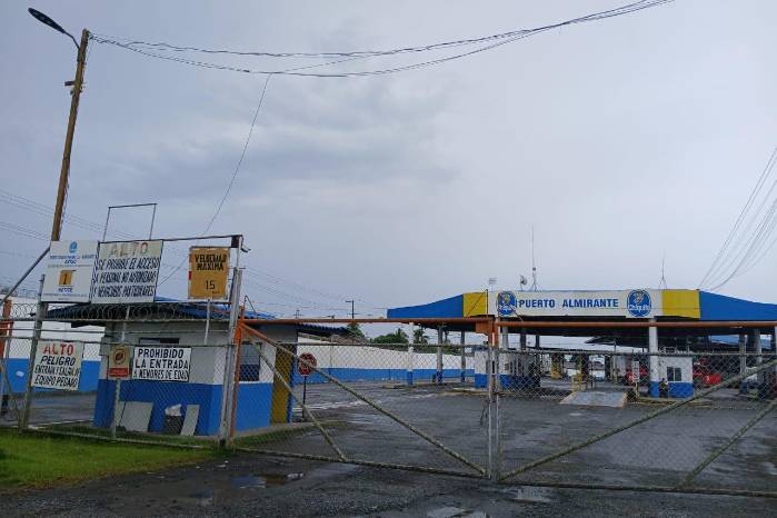 Visat de uno de los accesos al puerto que tiene Chiquita Panamá, en Bocas del Toro