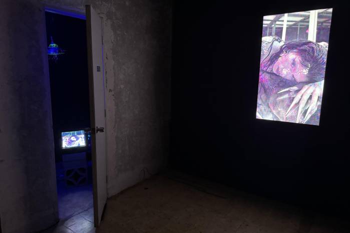 El videoarte también forma parte de la exposición.