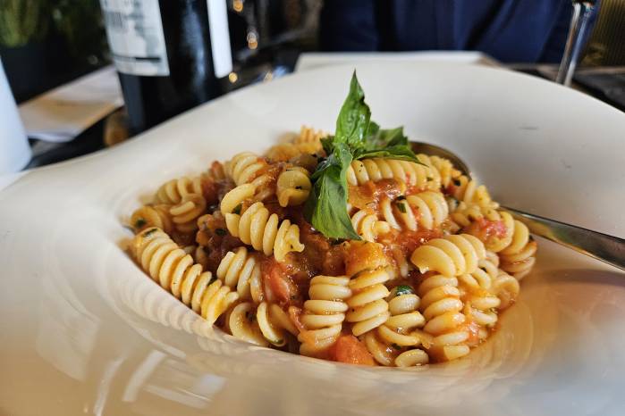 Pasta al filetto de tomate.