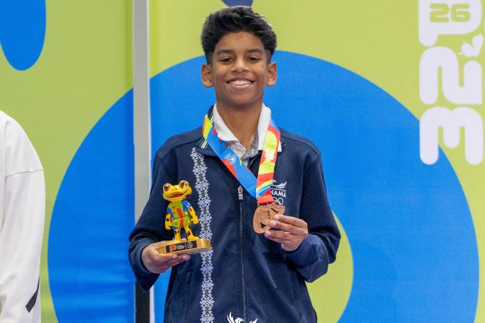 El karateka panameño, Manuel Morales.