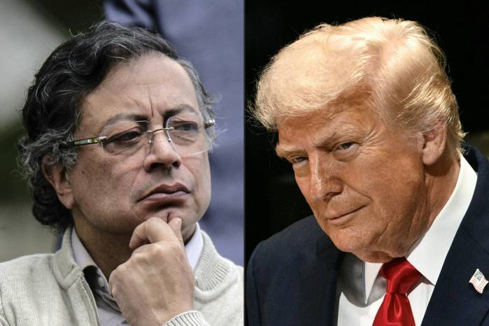 Gustavo Petro y Donald Trump.