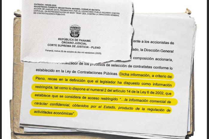 Información de beneficiarios finales de contratantes estatales es ‘restringida’