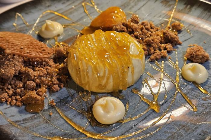 Créme Brulée de mandarina.