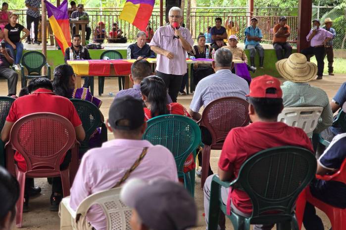 El presidente del Partido Panameñista participó de un convivio en la comarca Ngäbe Buglé.
