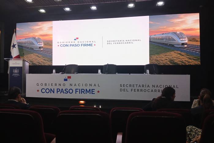 Imagen ilustrativa de conferencia en el Anfiteatro de la Presidencia de la República.