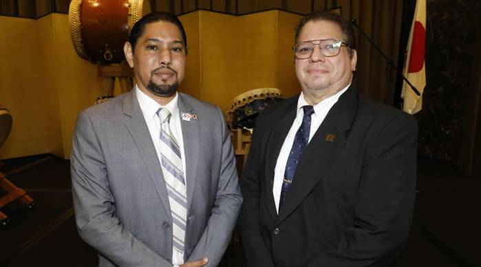 Fumio Meguro y Rolando Rodríguez De León