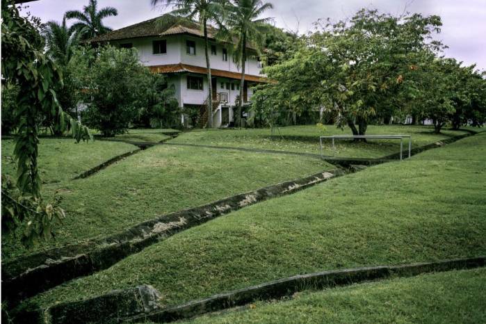 Drenaje en Howard, Panamá.