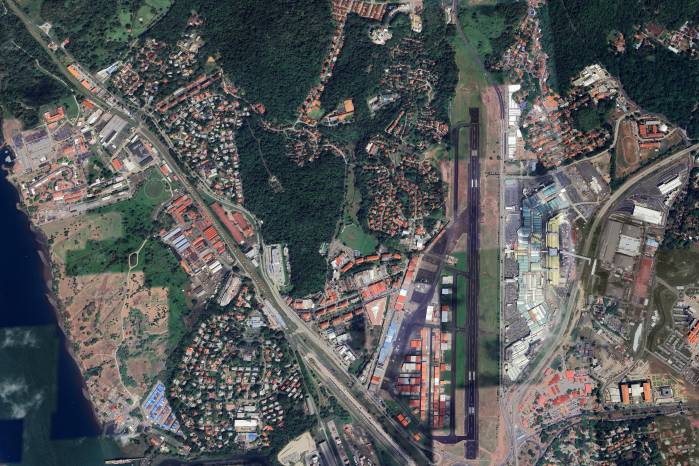 Vista aérea de las 92 hectáreas que contempla el antiguo aeropuerto de Albrook Field donde fueron trasladadas las operaciones del antiguo aeropuerto Marcos A. Gelabert de Paitilla.