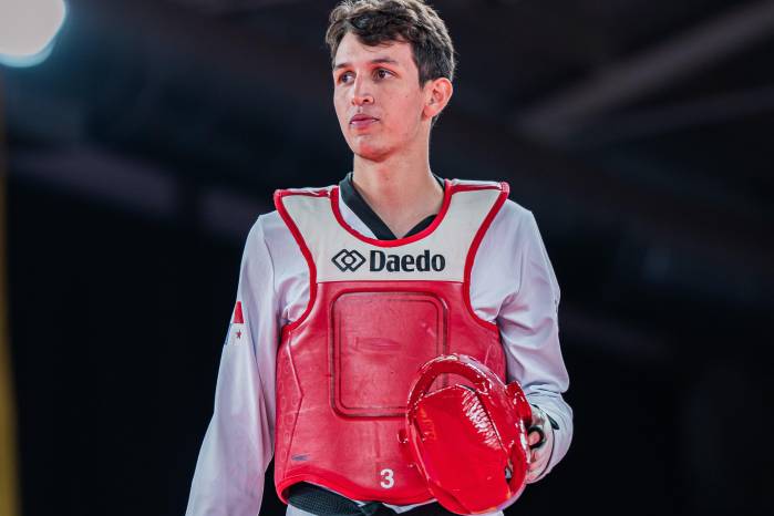 El taekwondista Ian Romero.