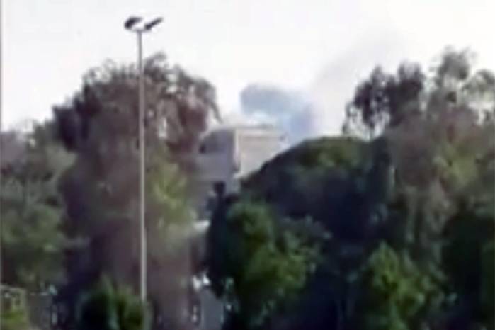 Ataque en Doha del Ejército de Israel a líderes de Hamás, este martes. Captura de vídeo.