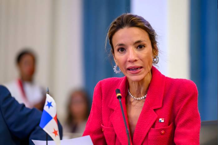 La embajadora de Panamá en la OEA, Ana Irene Delgado, durante la sesión de este 2 de octubre.