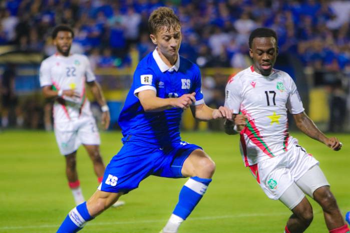 El jugador de la Selección de El Salvador, Nathan Ordaz.