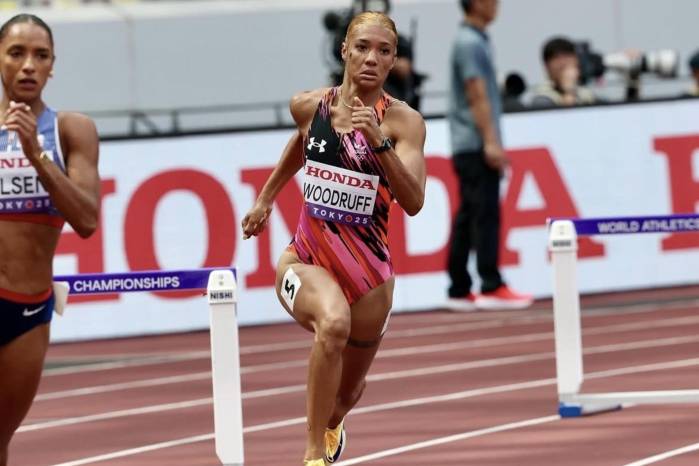 La atleta panameña, Gianna Woodruff.
