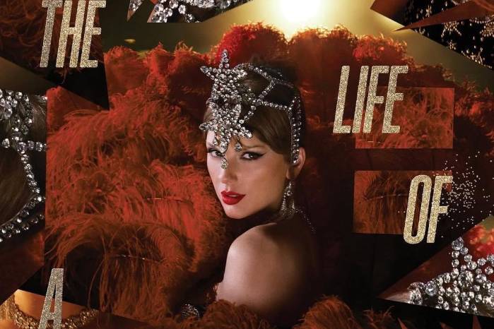 La artista Taylor Swift en el poster de su nuevo álbum.
