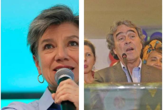 Claudia López y Sergio Fajardo son los candidatos de la centroizquierda.