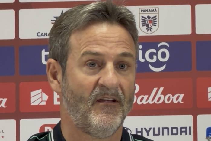 El entrenador de la selección de Panamá, Thomas Christiansen.