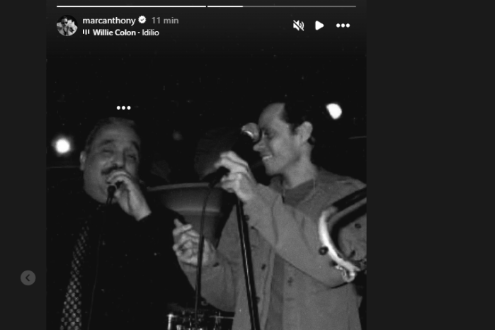 Marc Anthony expresó sus condolencias y agradeció el legado de Willie Colón