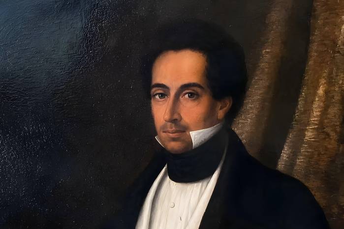 Corría el año de 1808 y nadie podía imaginar que aquel óleo, pintado con la calma de los días ordinarios, terminaría emprendiendo un viaje tan extraordinario como la propia vida del retratado.