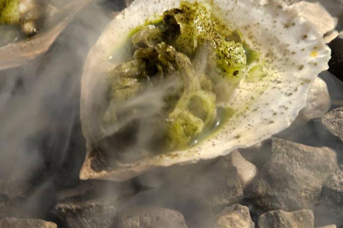 Tartar de pesca, guisquil.