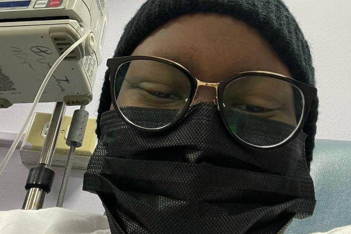 Diana recibió su última sesión de quimioterapia el 28 de julio de 2022.