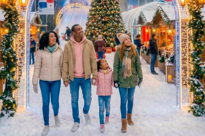 El evento fue publicitado en su mayoría por redes sociales y ofrecía una experiencia única de nieve.