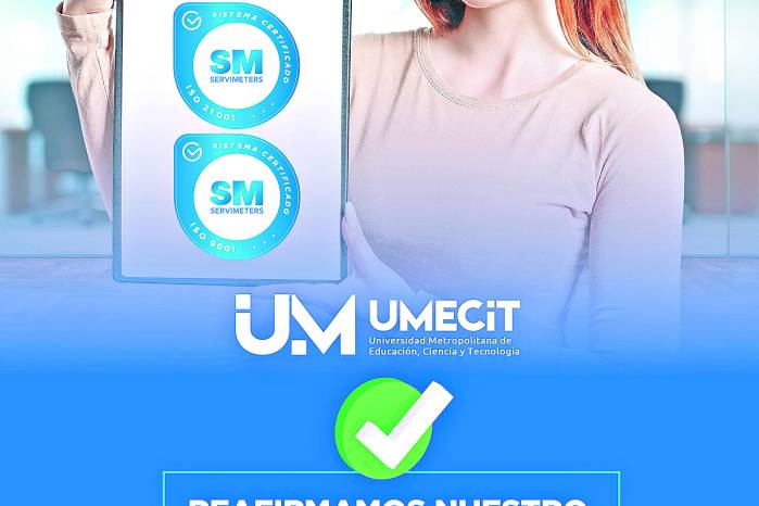 UMECIT se posiciona como universidad pionera en Panamá al obtener simultáneamente las certificaciones internacionales ISO 21001:2018 e ISO 9001:2015.