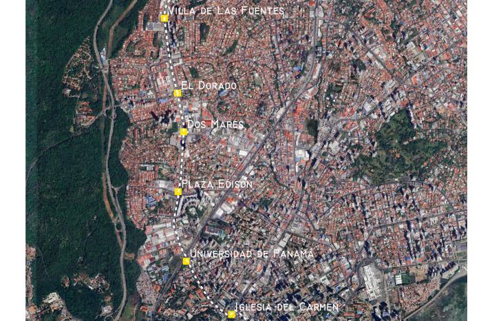 Rutas y estaciones que completarán la extensión de Línea 2 en su fase A.