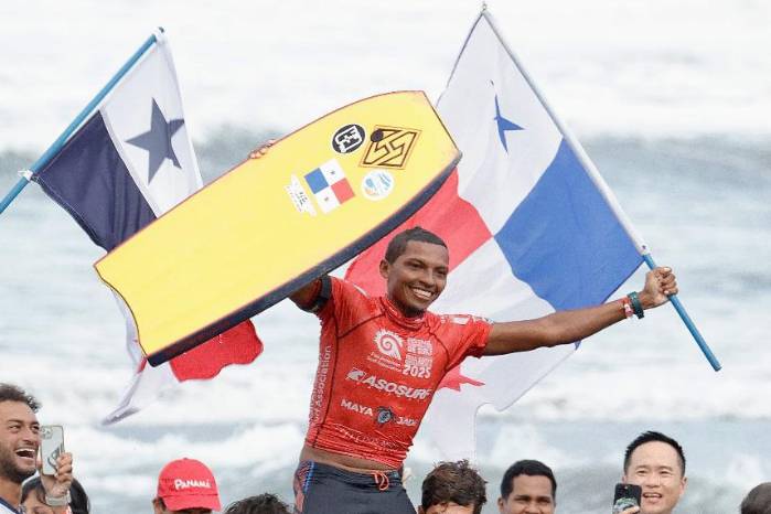 Con esta victoria, Panamá consigue por primera vez una medalla de oro en un Campeonato Panamericano de Surf.