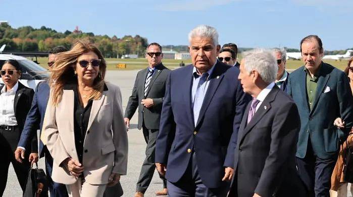 La primera dama acompañando al presidente de la República José Raul Mulino, en su primera Asamblea General de la ONU, en 2024.