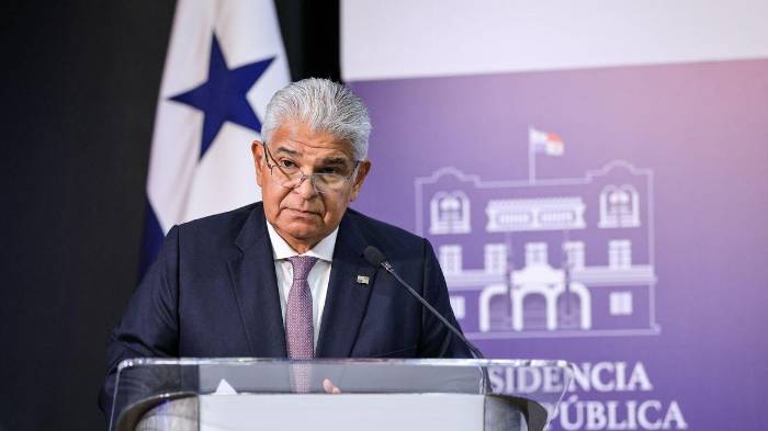 El presidente de la República, José Raúl Mulino, durante su conferencia de prensa semanal este jueves 15 de mayo.