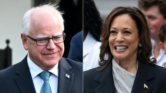 Walz y Harris comparecerán este martes por primera vez en público en un mitin en Filadelfia.