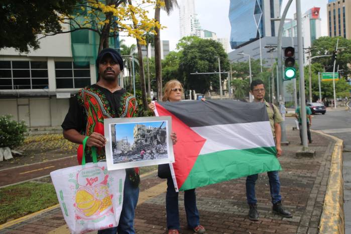 “No al genocidio en Gaza”: el reclamo de las protestas en Panamá por la visita del presidente de Israel