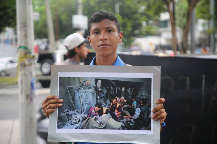 “No al genocidio en Gaza”: el reclamo de las protestas en Panamá por la visita del presidente de Israel
