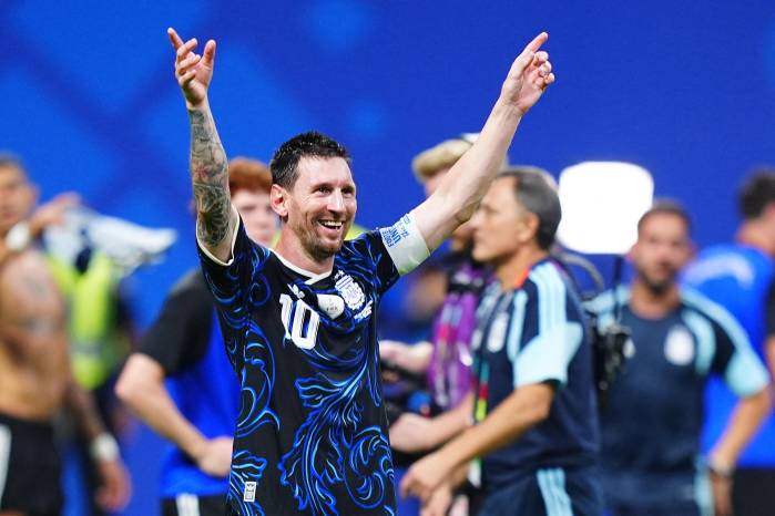 El delantero de la selección de Argentina, Lionel Messi.