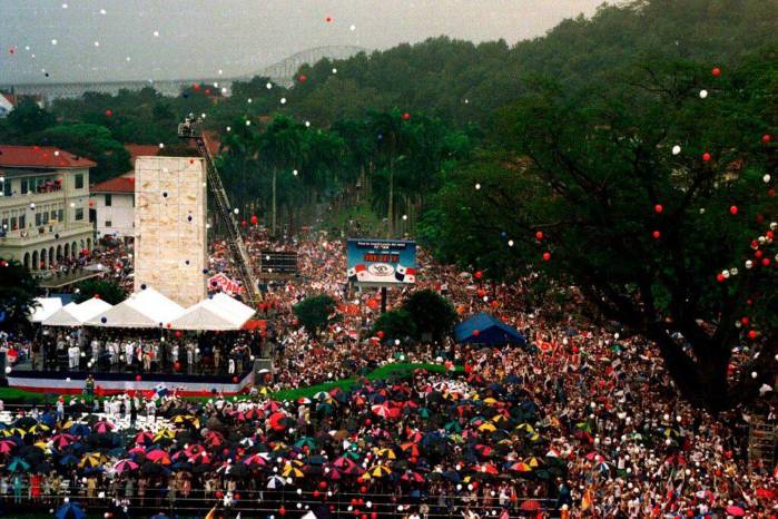 El traspaso del Canal, un hecho que puso fin a décadas de administración extranjera.
