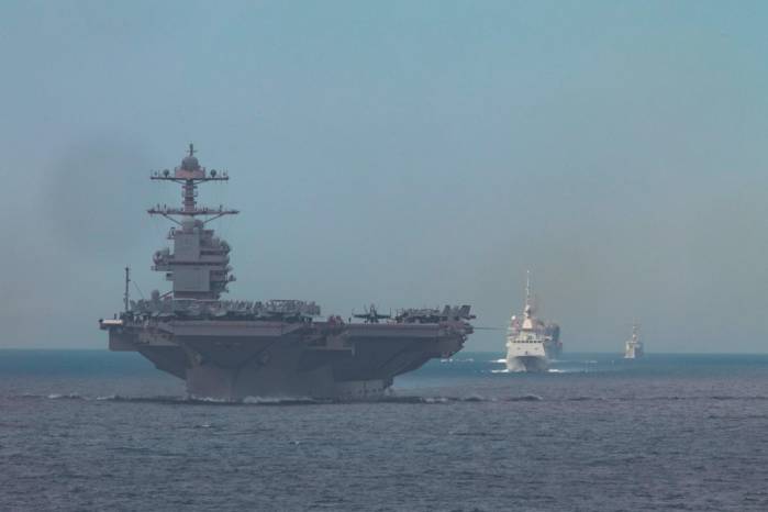 La Marina de Estados Unidos mantiene operativos contra el narcotráfico en el Caribe.