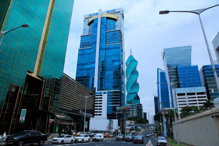 Centro bancario de Panamá, ubicado en calle 50.