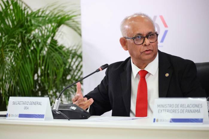 Albert Ramdin, secretario general de la OEA.