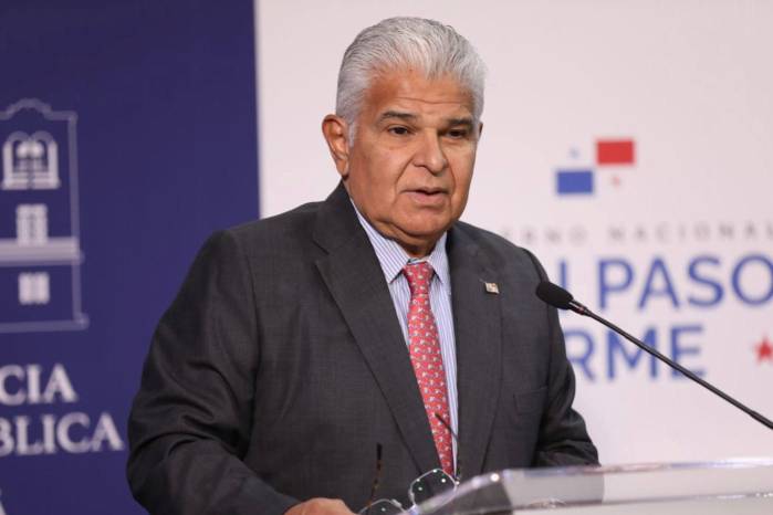 El presidente José Raúl Mulino