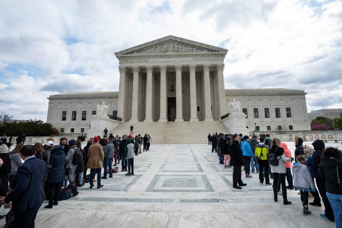 Fotografía del Tribunal Supremo en Washington, D. C.
