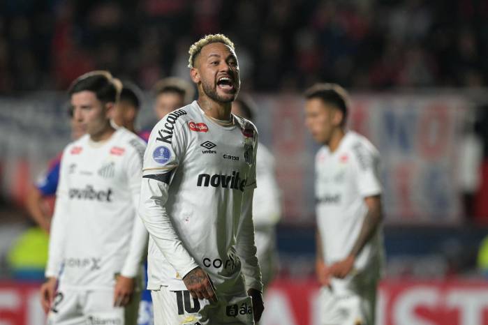 El delantero del Santos, Neymar.