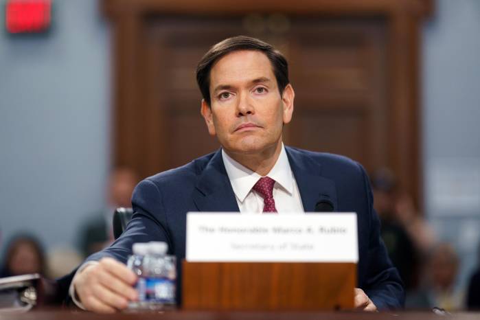 Fotografía de archivo del 21 de mayo de 2025 que muestra al secretario de Estado de Estados Unidos, Marco Rubio, durante una audiencia en Washington, D. C.