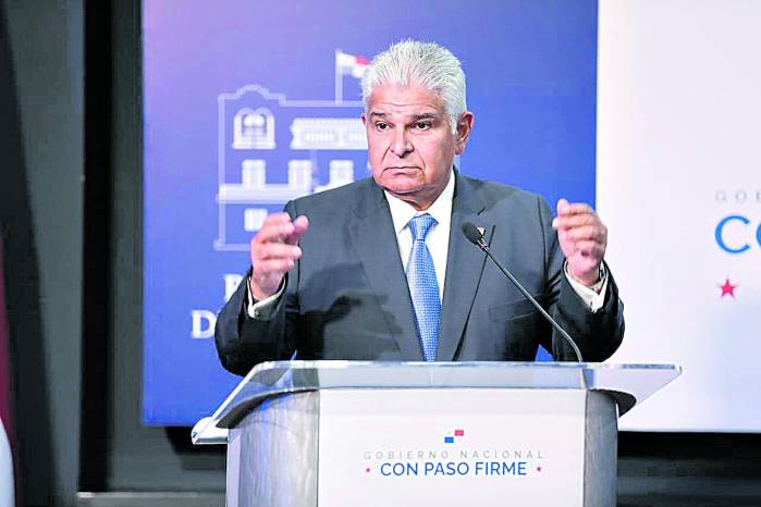 El presidente de la República, José Raúl Mulino.