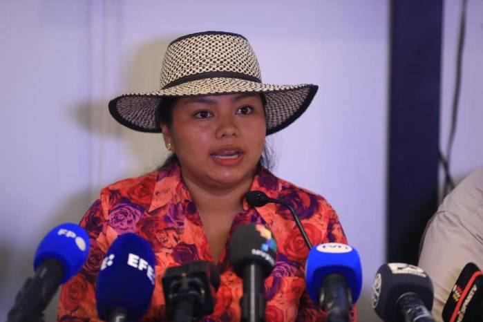 Leysi Rodríguez, de la Coordinadora Campesina de Donoso.