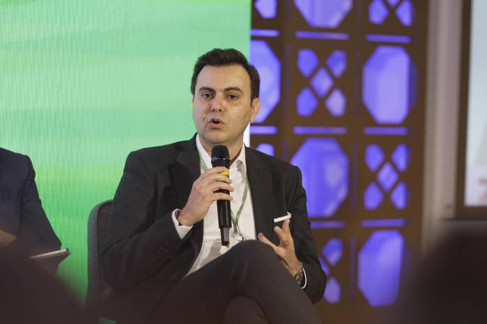 El CEO de Lots Group para Latinoamérica, Edson Guimarães, al intervenir este jueves, 4 de septiembre, durante el III Foro Latinoamericano de Economía Verde (FLEV), en São Paulo.