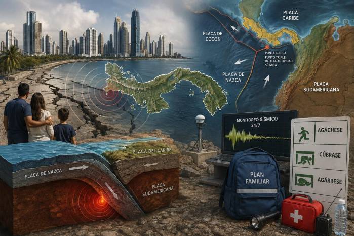 Panamá emergió del mar y sigue moviéndose