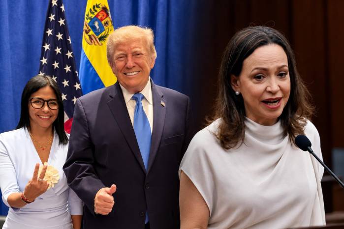 Delcy Rodríguez participa en encuentros diplomáticos en Nueva York, mientras María Corina Machado permanece en Panamá intentando regresar a Venezuela.
