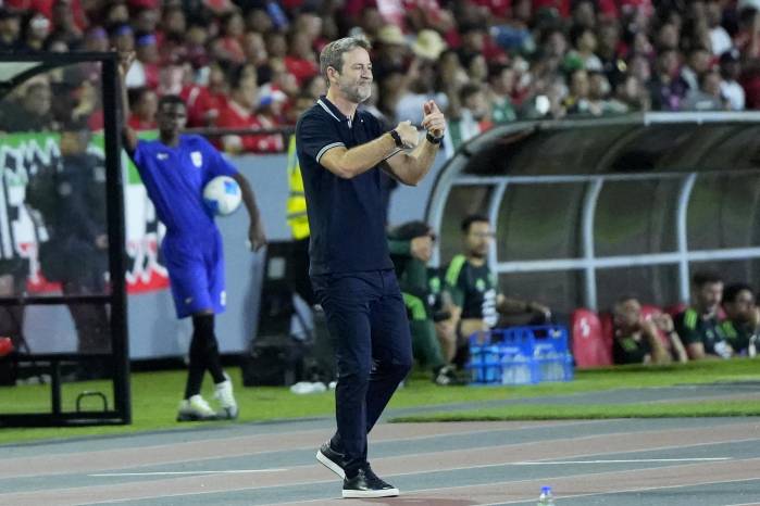 El técnico de la selección de Panamá, Thomas Christiansen.