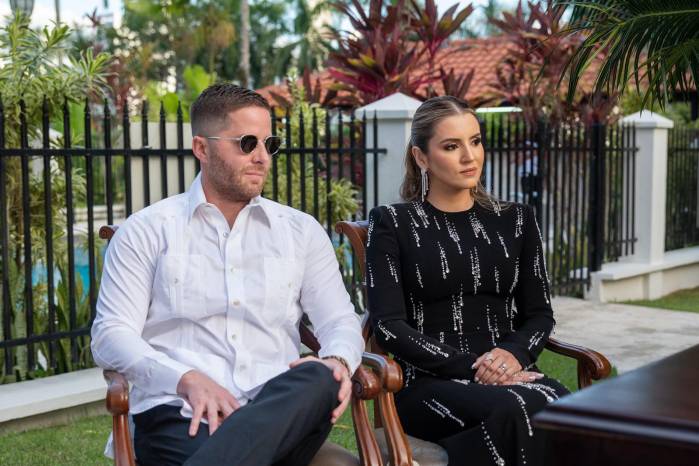 Los testigos de la boda, Mayer Mizrachi y Grecia Manzano de Spadafora.